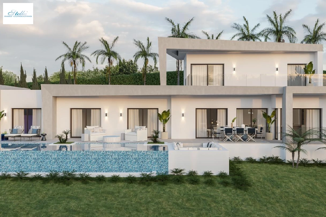 villa en Javea en vente, construit 185 m², ano de construccion 2024, aire acondicionado, terrain 1000 m², 4 chambre, 3 salle de bains, piscina, ref.: AM-12073DA-1