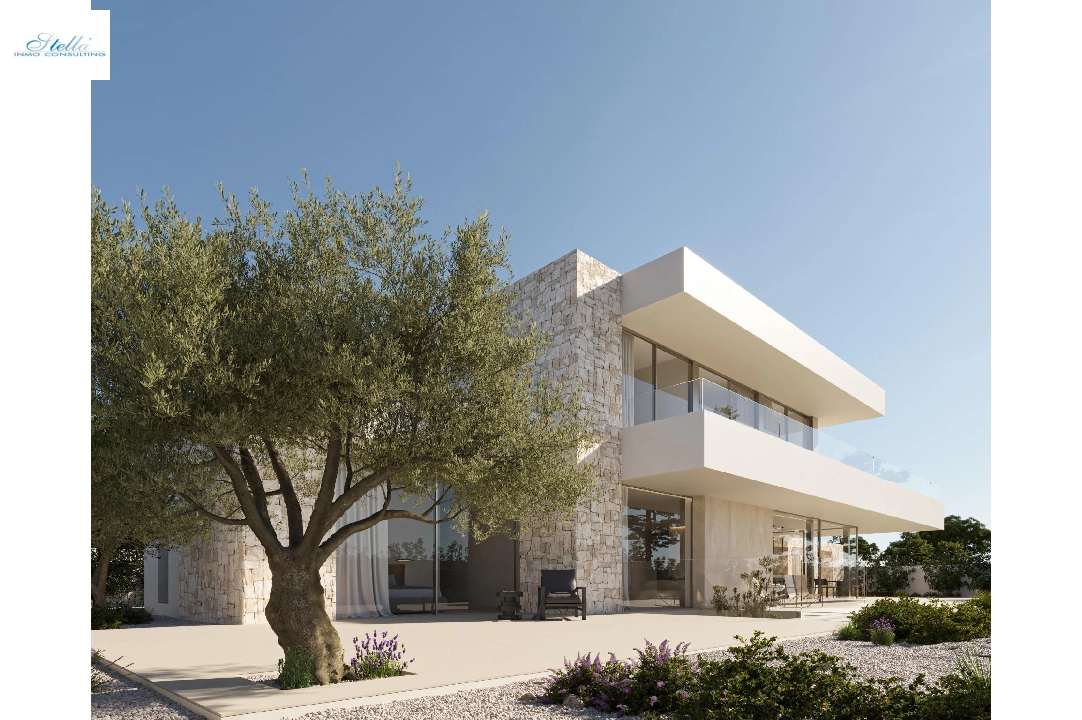 villa en Moraira en vente, construit 482 m², ano de construccion 2024, aire acondicionado, terrain 809 m², 5 chambre, 4 salle de bains, piscina, ref.: AM-12121DA-1