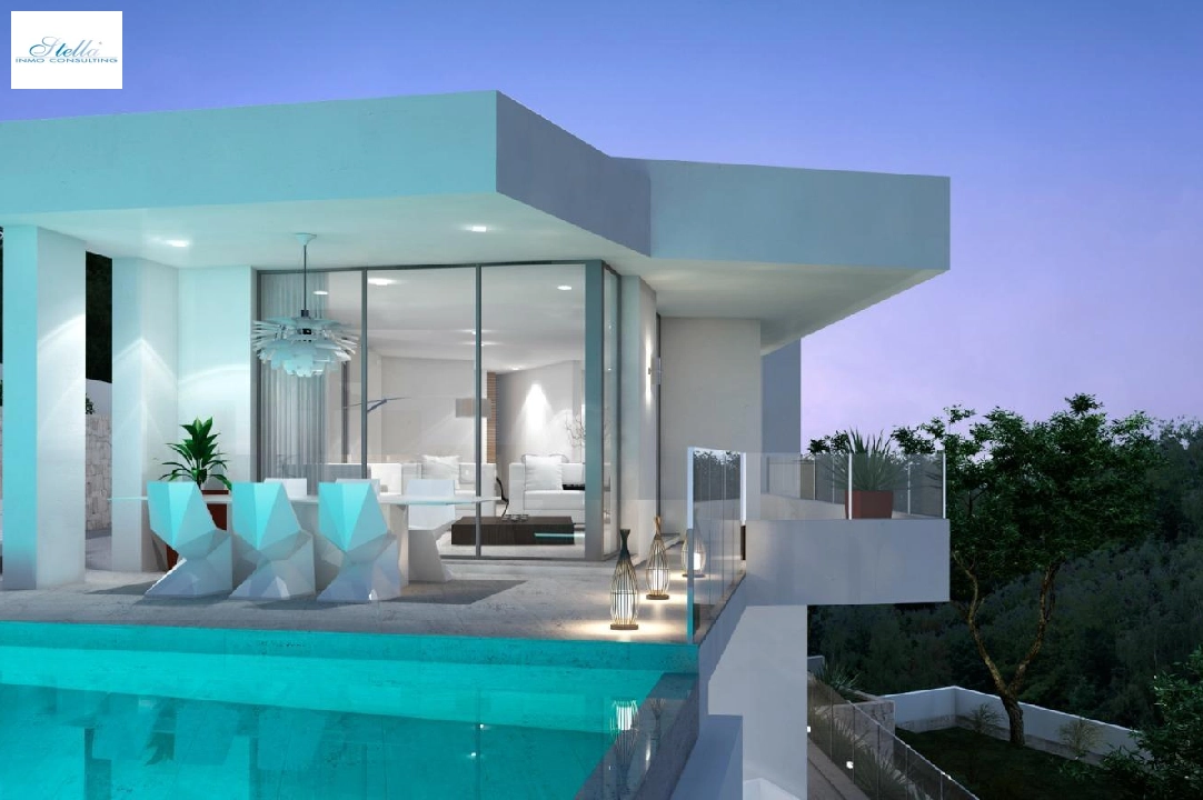 villa en Moraira en vente, construit 286 m², ano de construccion 2024, aire acondicionado, terrain 800 m², 3 chambre, 2 salle de bains, piscina, ref.: AM-12126DA-2