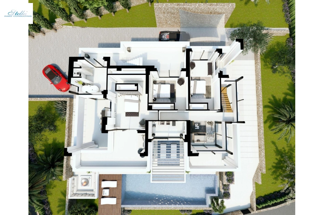 villa en Benissa en vente, construit 547 m², ano de construccion 2024, aire acondicionado, terrain 1347 m², 4 chambre, 3 salle de bains, piscina, ref.: AM-12239DA-13