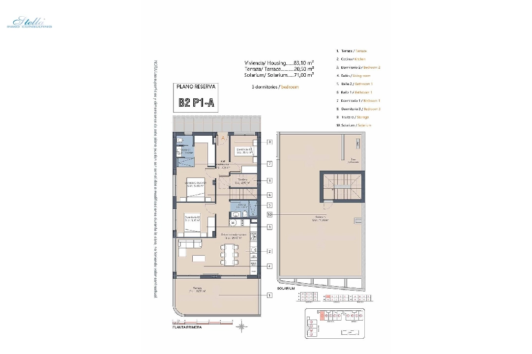 atico en Los Alcazares en vente, construit 175 m², estado nuevo, 3 chambre, 2 salle de bains, piscina, ref.: HA-LAN-432-A04-17