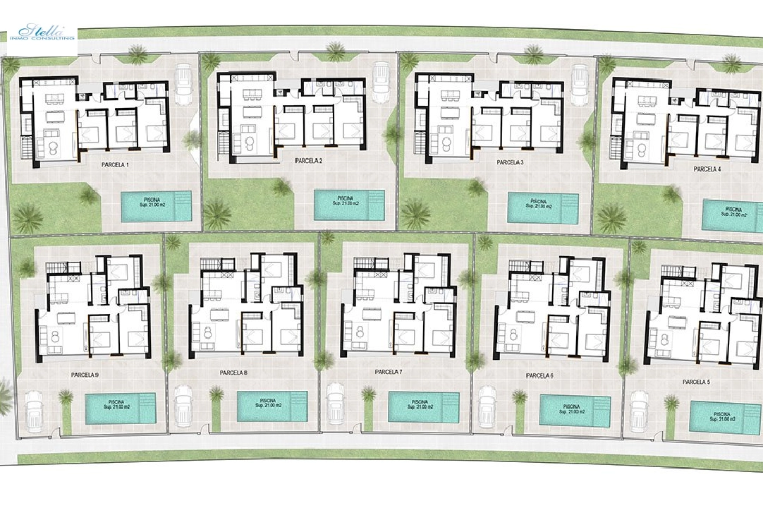 villa en Alhama de Murcia en vente, construit 166 m², estado nuevo, terrain 306 m², 3 chambre, 2 salle de bains, ref.: HA-AHN-120-E02-3