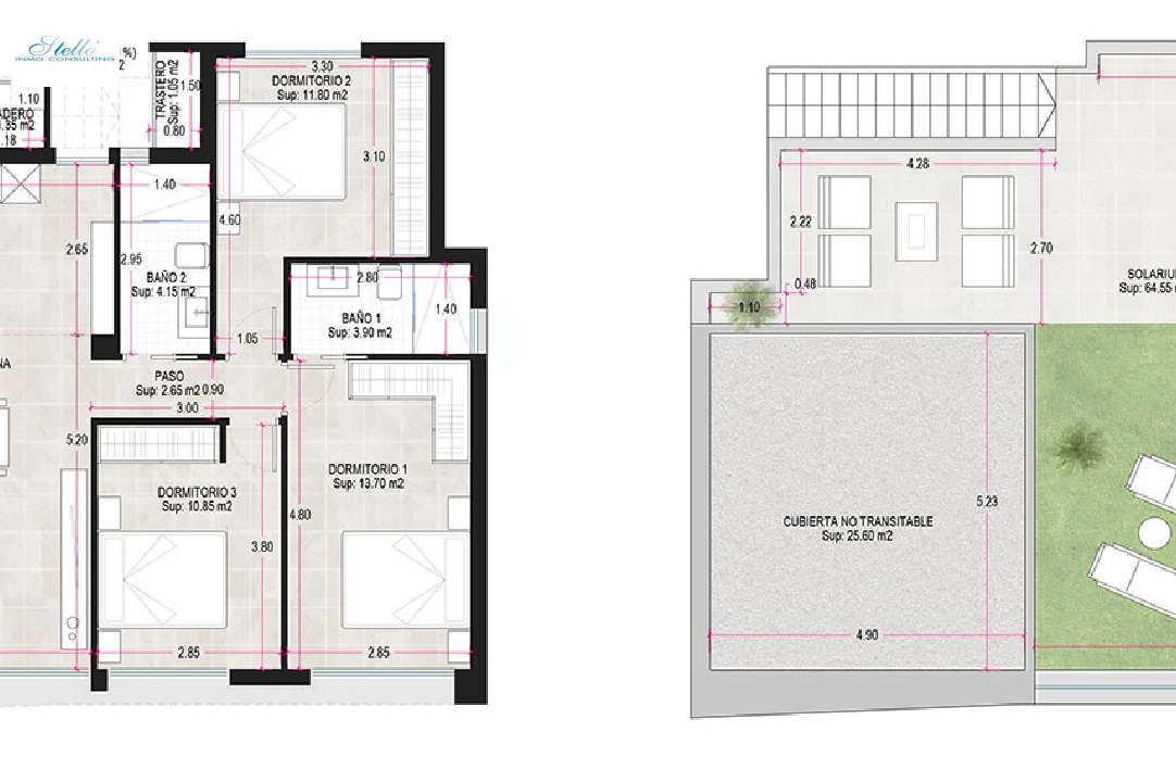 villa en Alhama de Murcia en vente, construit 166 m², estado nuevo, terrain 306 m², 3 chambre, 2 salle de bains, ref.: HA-AHN-120-E02-4