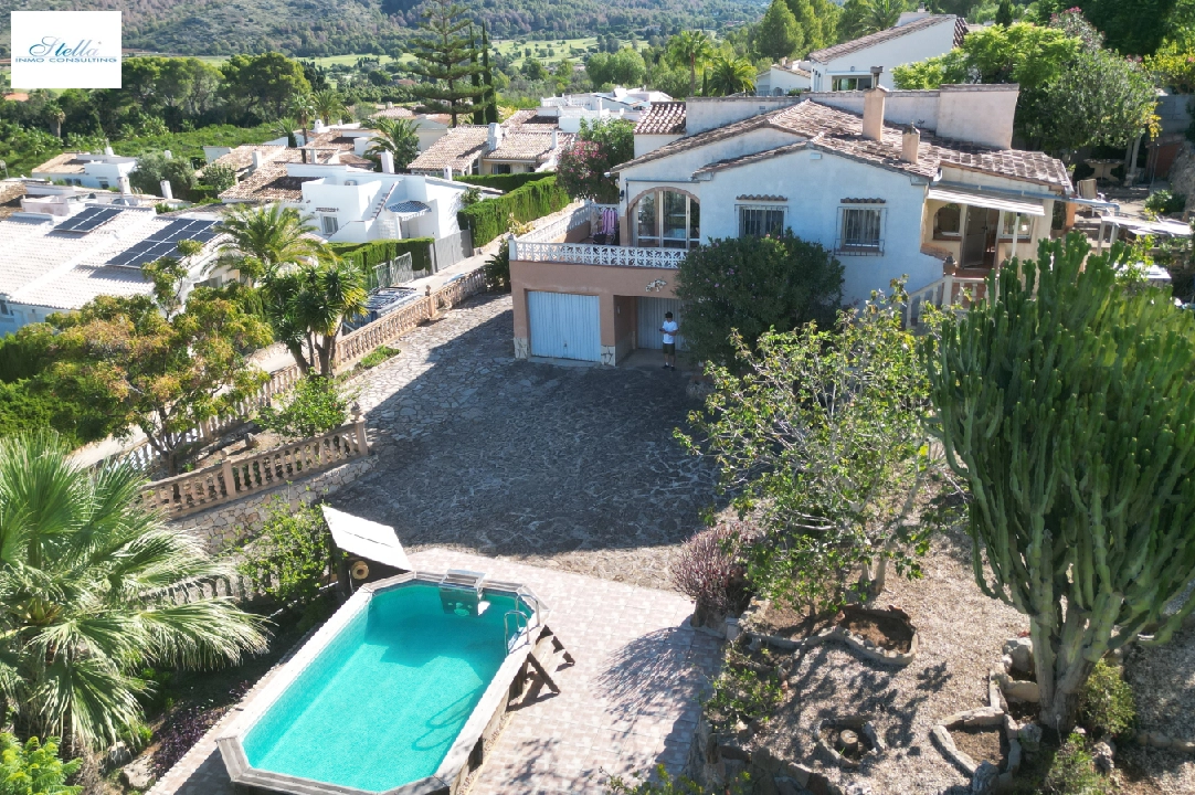 villa en Denia-La Sella en vente, construit 109 m², ano de construccion 1985, + calefaccion central, aire acondicionado, terrain 1003 m², 3 chambre, 2 salle de bains, piscina, ref.: JS-1624-8