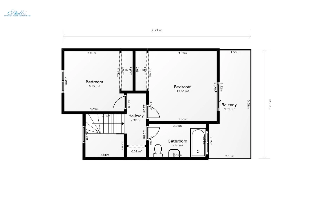 adosado en Calpe(Calpe) en vente, construit 80 m², aire acondicionado, 3 chambre, 2 salle de bains, piscina, ref.: COB-3452-10535-23