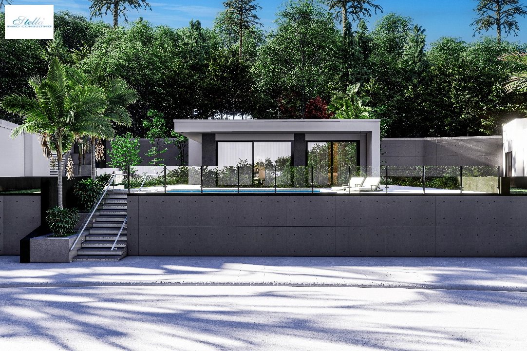 villa en Pedreguer(Monte Solana) en vente, construit 100 m², aire acondicionado, terrain 300 m², 3 chambre, 2 salle de bains, piscina, ref.: CA-H-1804-AMB-16