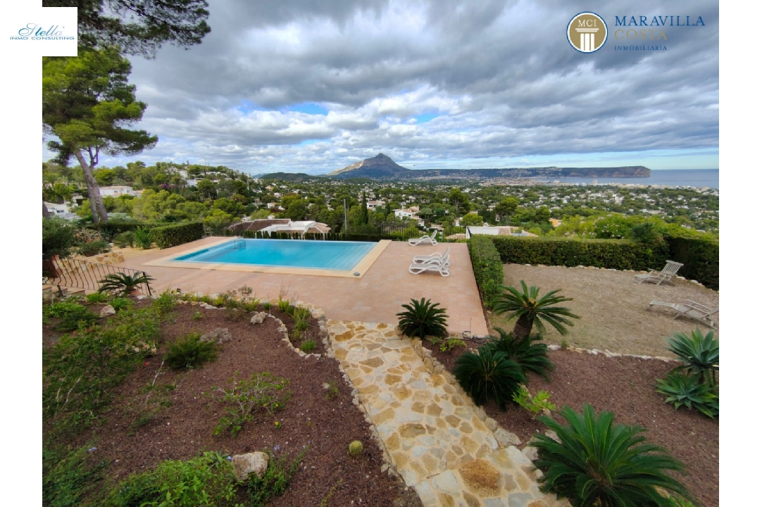 villa en Javea(Costa Nova) en vente, construit 378 m², + calefaccion suelo, aire acondicionado, terrain 3063 m², 5 chambre, 5 salle de bains, piscina, ref.: MV-P-2507-8