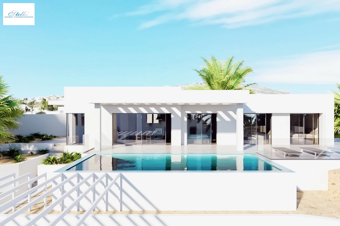 villa en Moraira(Solpark) en vente, construit 239 m², aire acondicionado, terrain 800 m², 3 chambre, 2 salle de bains, piscina, ref.: CA-H-1818-AMB-3