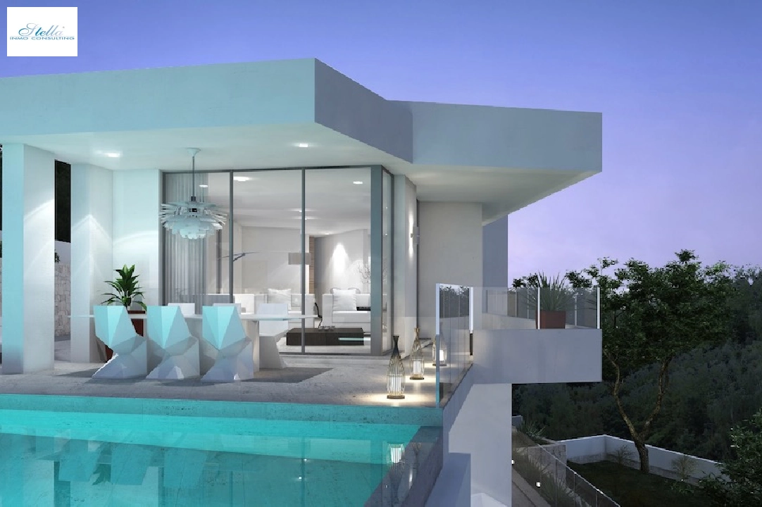 villa en Moraira(Benimeit) en vente, construit 286 m², aire acondicionado, terrain 800 m², 3 chambre, 2 salle de bains, piscina, ref.: CA-H-1819-AMB-4