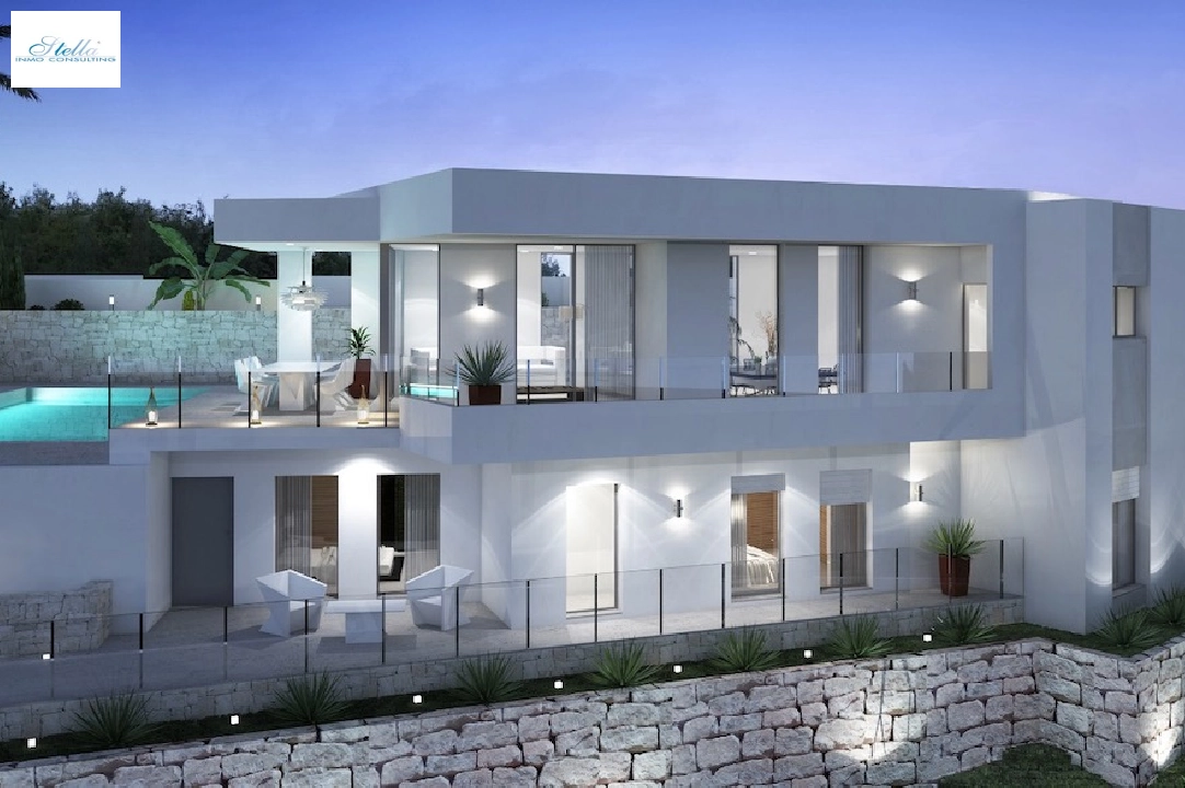 villa en Moraira(Benimeit) en vente, construit 286 m², aire acondicionado, terrain 800 m², 3 chambre, 2 salle de bains, piscina, ref.: CA-H-1819-AMB-5