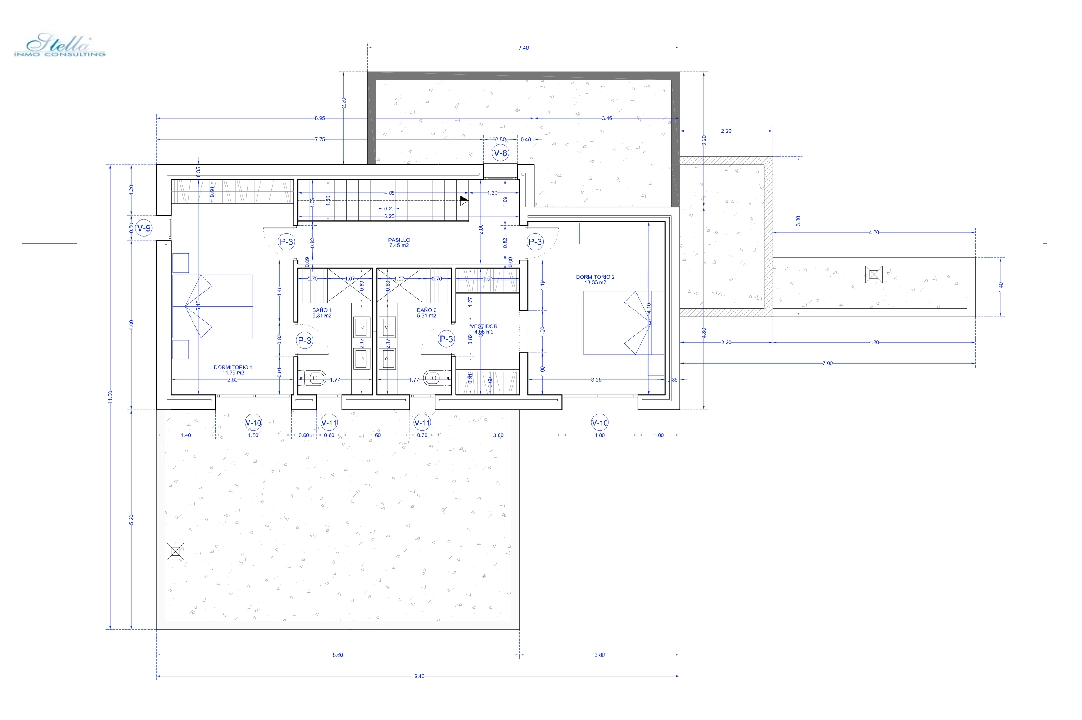 villa en Moraira(Cap Blanc) en vente, construit 180 m², aire acondicionado, terrain 1056 m², 3 chambre, 4 salle de bains, piscina, ref.: CA-H-1699-AMBI-14