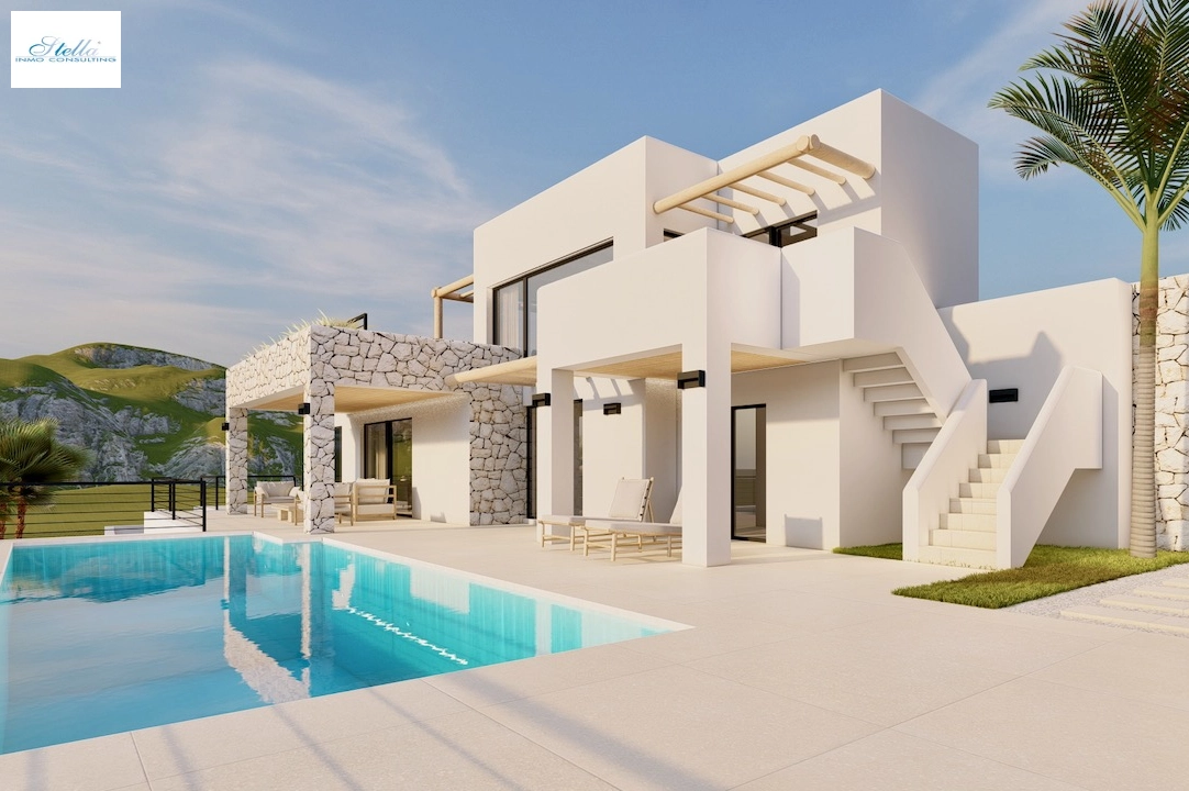 villa en Moraira(Pinar del Advocat) en vente, construit 265 m², terrain 810 m², 4 chambre, 3 salle de bains, piscina, ref.: CA-H-1822-AMBI-13