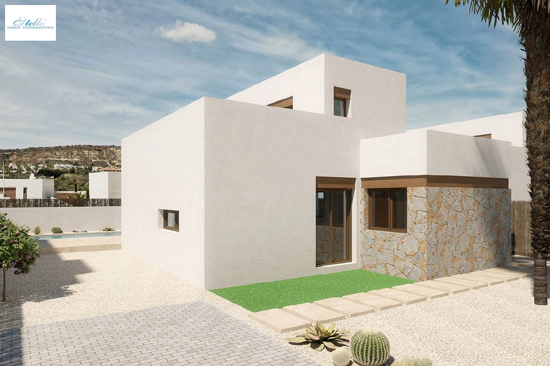 villa en Algorfa en vente, construit 198 m², estado nuevo, + fussboden, aire acondicionado, terrain 308 m², 3 chambre, 2 salle de bains, piscina, ref.: HA-ARN-109-E01-2