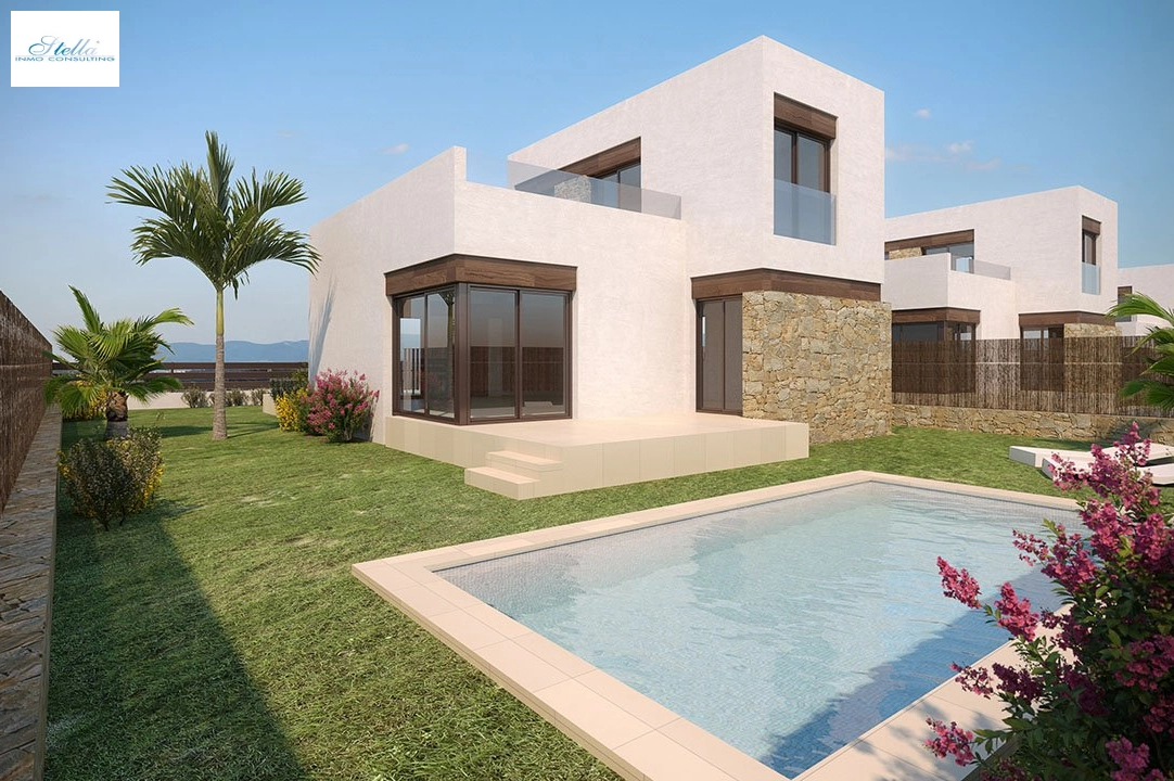 villa en Finestrat en vente, construit 296 m², estado nuevo, aire acondicionado, terrain 457 m², 3 chambre, 2 salle de bains, piscina, ref.: HA-FIN-212-E05-1