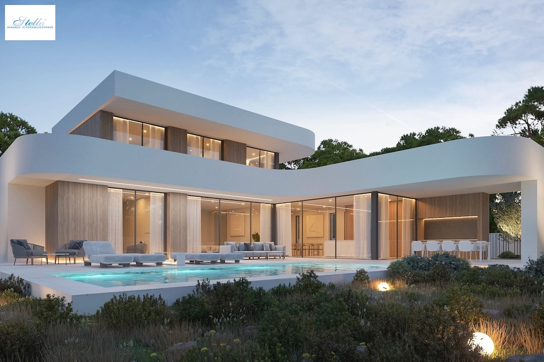 villa en Moraira(La Sabatera) en vente, construit 310 m², aire acondicionado, terrain 1048 m², 4 chambre, 3 salle de bains, piscina, ref.: CA-H-1825-AMB-5