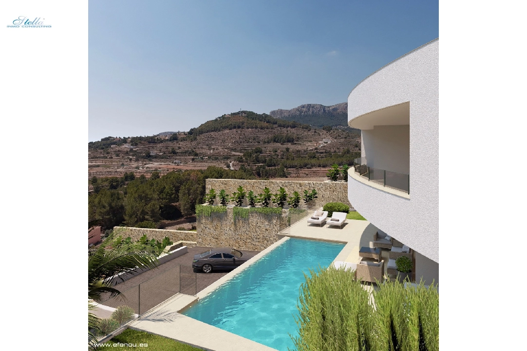 villa en Calpe(Empedrola) en vente, construit 335 m², aire acondicionado, terrain 1042 m², 4 chambre, 4 salle de bains, piscina, ref.: CA-H-1826-AMB-1