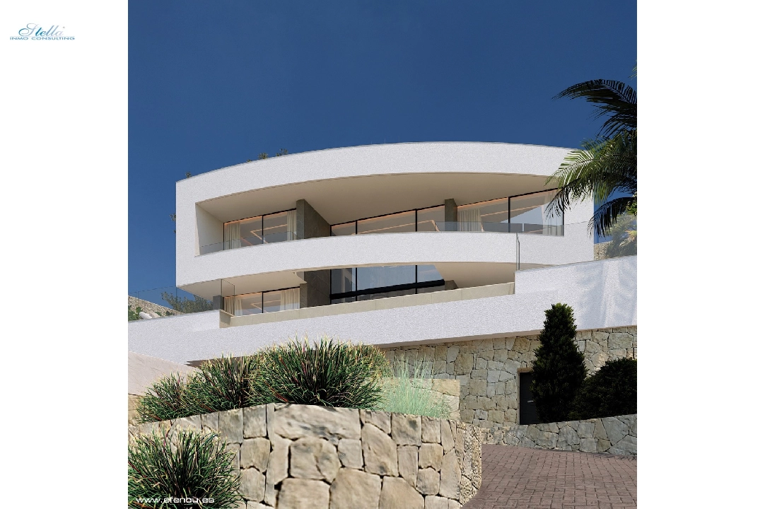 villa en Calpe(Empedrola) en vente, construit 335 m², aire acondicionado, terrain 1042 m², 4 chambre, 4 salle de bains, piscina, ref.: CA-H-1826-AMB-5