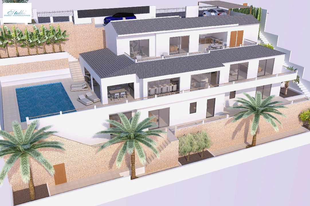 villa en Javea en vente, construit 320 m², aire acondicionado, terrain 800 m², 5 chambre, 4 salle de bains, piscina, ref.: BP-4447JAV-1