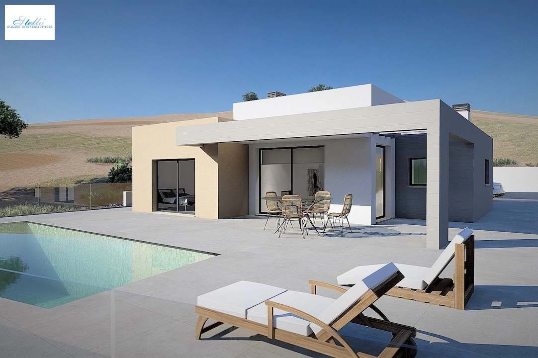 villa en Benitachell(Raco de Nadal) en vente, construit 145 m², aire acondicionado, terrain 700 m², 3 chambre, 2 salle de bains, piscina, ref.: CA-H-1831-AMB-1