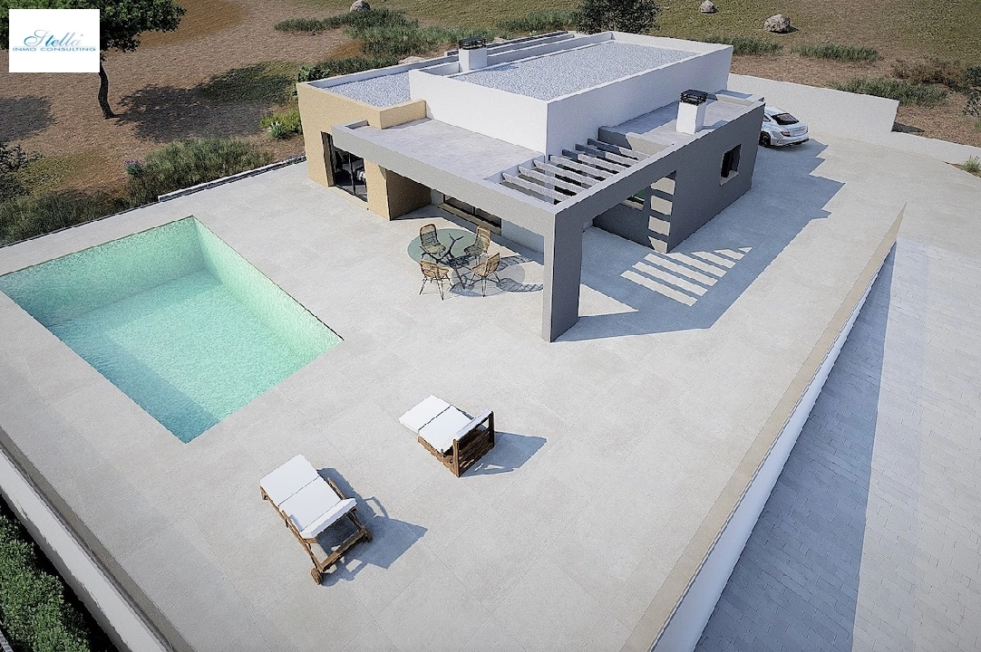 villa en Benitachell(Raco de Nadal) en vente, construit 145 m², aire acondicionado, terrain 700 m², 3 chambre, 2 salle de bains, piscina, ref.: CA-H-1831-AMB-4