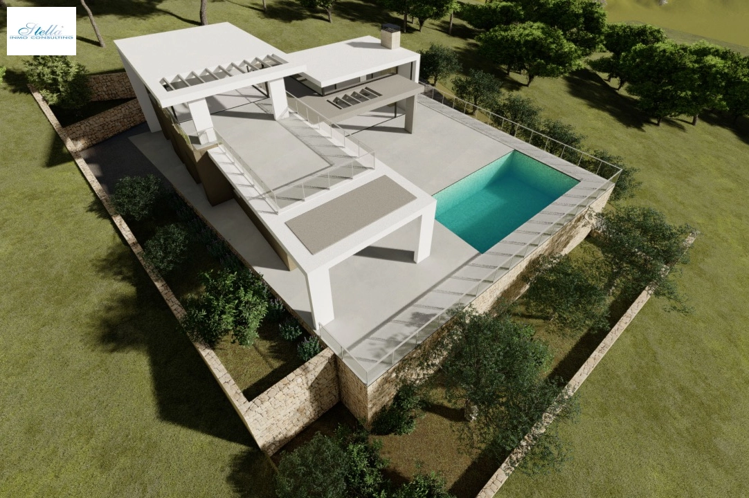 villa en Benitachell(Raco de Nadal) en vente, construit 180 m², aire acondicionado, terrain 700 m², 4 chambre, 3 salle de bains, piscina, ref.: CA-H-1832-AMB-2