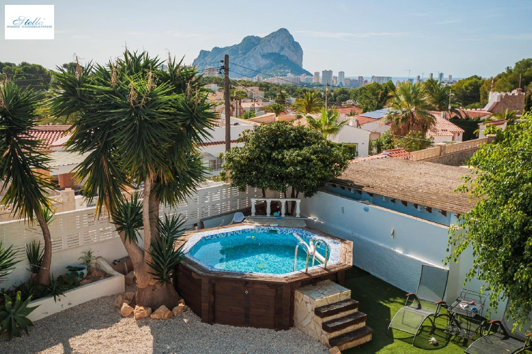 villa en Calpe(Gran sol) en vente, construit 74 m², aire acondicionado, terrain 507 m², 2 chambre, 1 salle de bains, piscina, ref.: COB-3482-10535-23