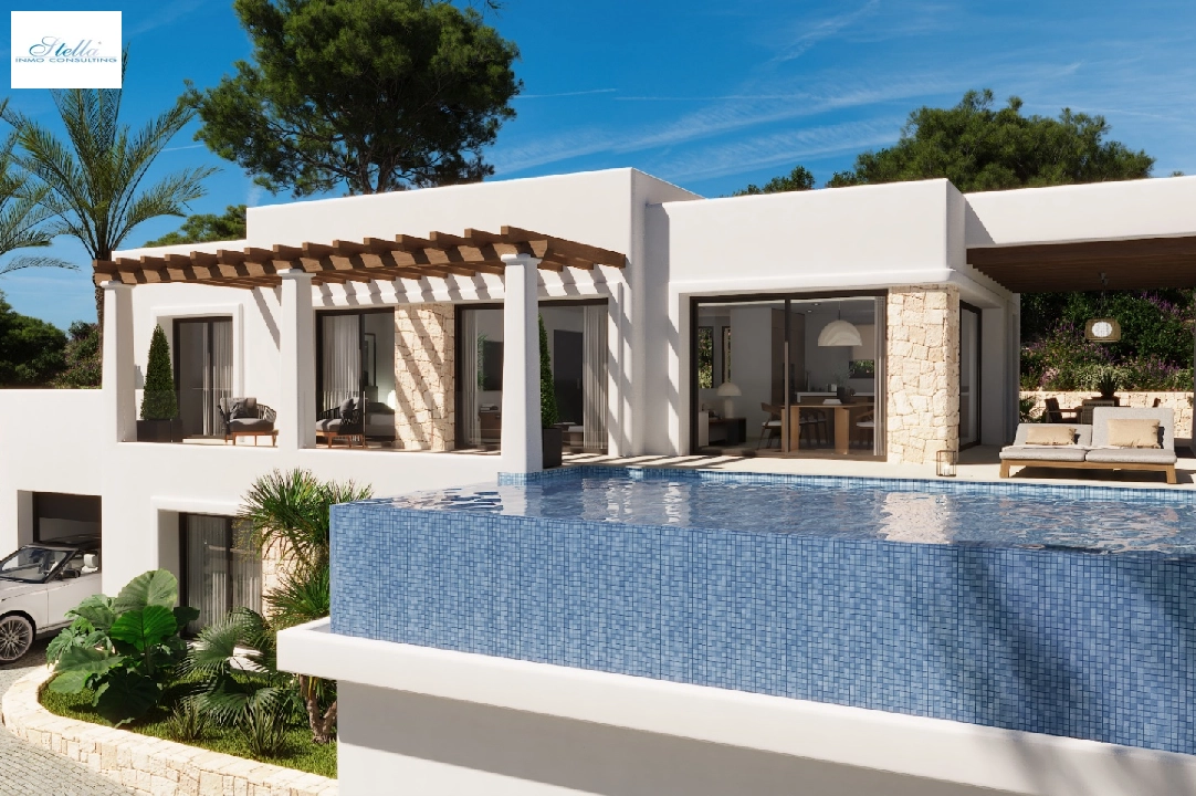 villa en Benissa en vente, construit 256 m², aire acondicionado, terrain 1009 m², 4 chambre, 4 salle de bains, piscina, ref.: UM-UV-IFACH-4