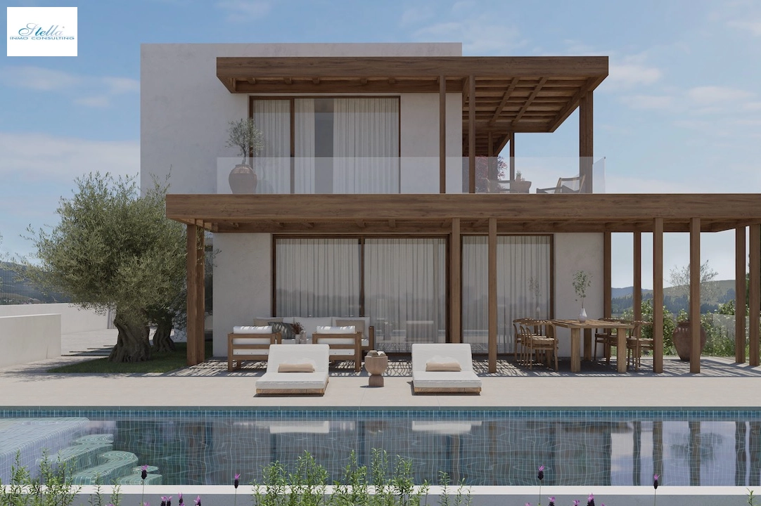 villa en Moraira(Benimeit) en vente, construit 300 m², aire acondicionado, terrain 1000 m², 3 chambre, 3 salle de bains, piscina, ref.: CA-H-1841-AMB-2