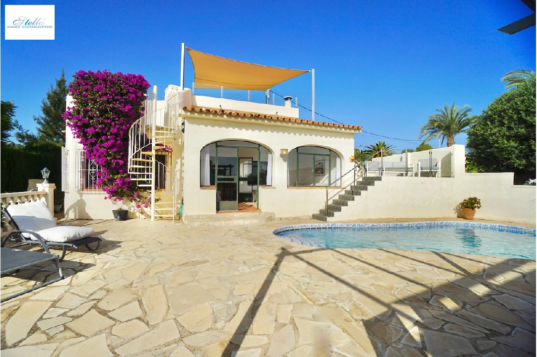 villa en Benissa(Montemar) en vente, construit 165 m², terrain 823 m², 3 chambre, 2 salle de bains, piscina, ref.: CA-H-1845-AMB-12