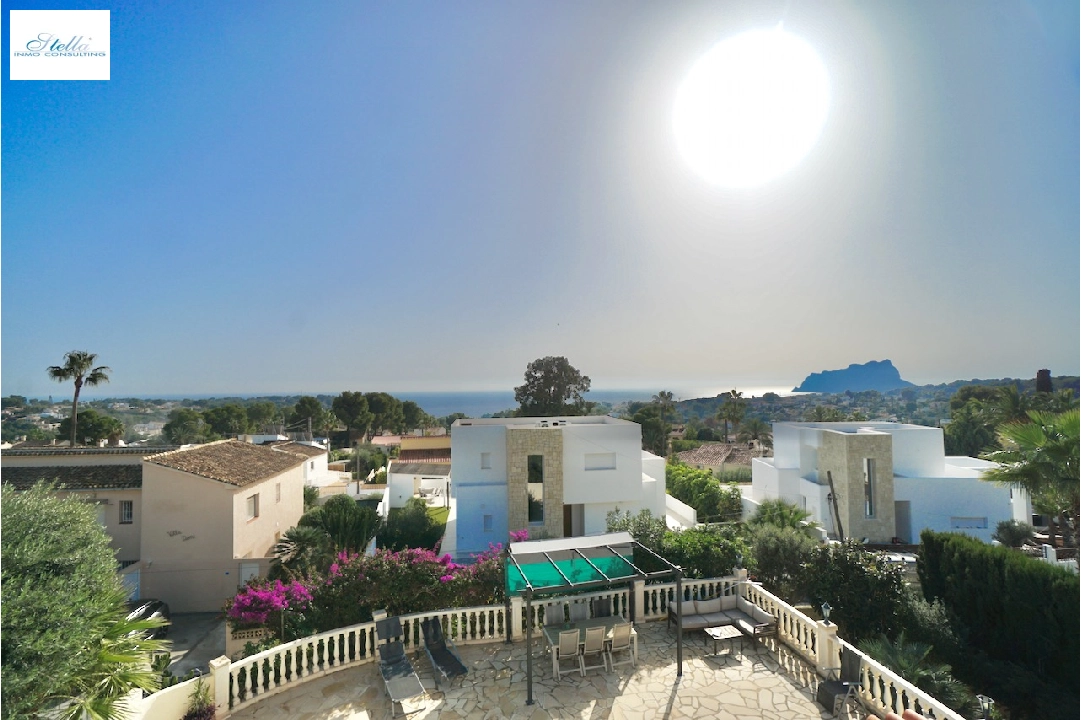 villa en Benissa(Montemar) en vente, construit 165 m², terrain 823 m², 3 chambre, 2 salle de bains, piscina, ref.: CA-H-1845-AMB-15