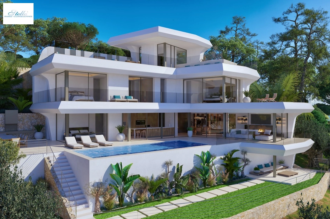 villa en Altea(Altea) en vente, construit 479 m², aire acondicionado, terrain 1383 m², 4 chambre, 4 salle de bains, piscina, ref.: CA-H-1853-AMB-1