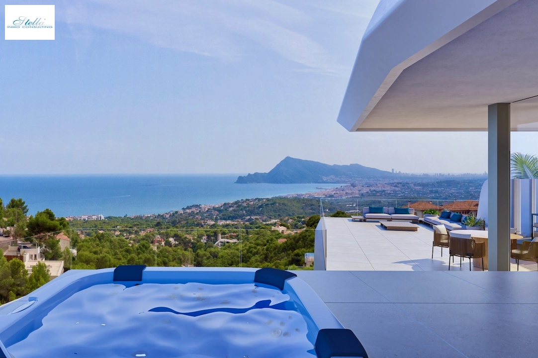 villa en Altea(Altea) en vente, construit 479 m², aire acondicionado, terrain 1383 m², 4 chambre, 4 salle de bains, piscina, ref.: CA-H-1853-AMB-3