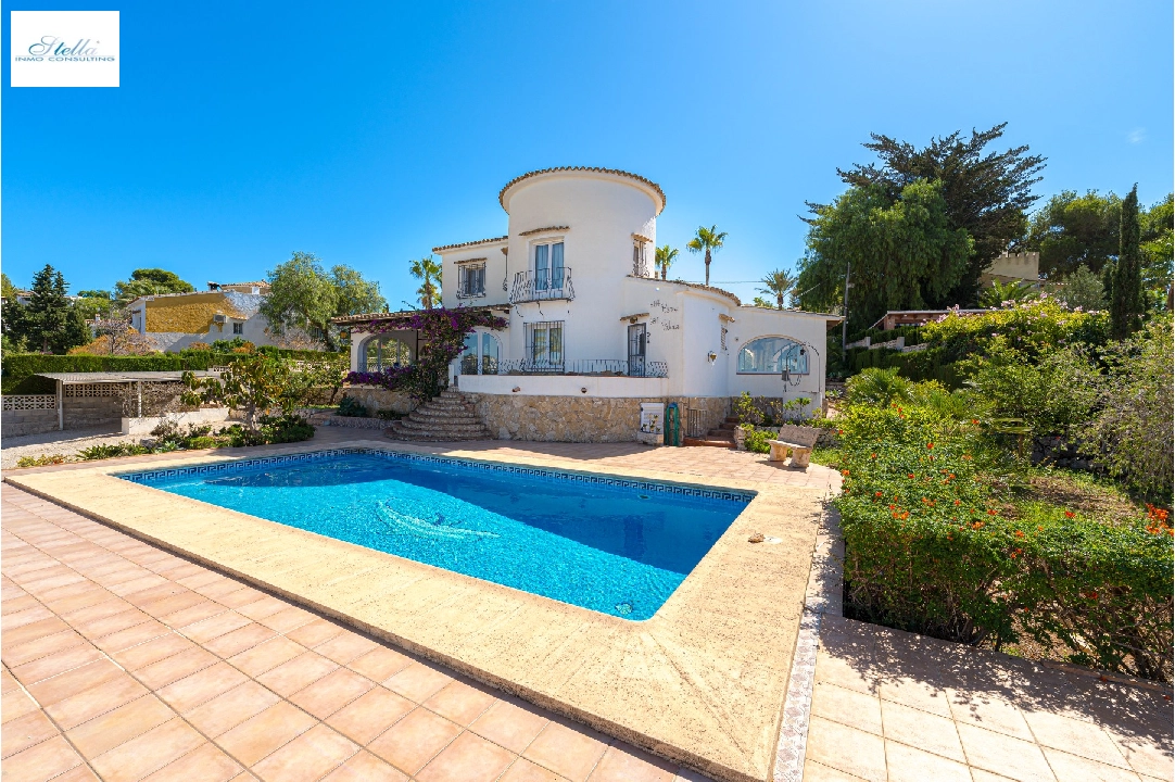 villa en Moraira(Moraira beach) en vente, construit 290 m², terrain 1167 m², 3 chambre, 2 salle de bains, piscina, ref.: CPS-MOR287-1