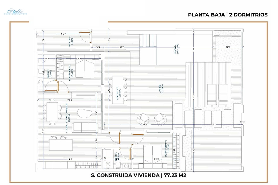 villa en Roldan en vente, construit 77 m², estado nuevo, terrain 198 m², 2 chambre, 2 salle de bains, piscina, ref.: HA-RDN-120-E01-8